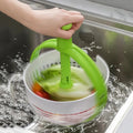 Salad Spinner Bowl Foldable Handle & Brake Button