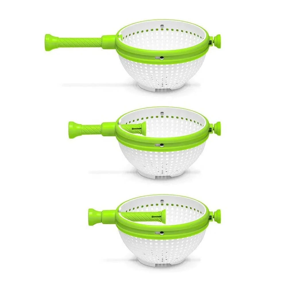 Salad Spinner Bowl Foldable Handle & Brake Button