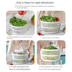 Salad Spinner Easy Spin 3 L Capacity Compact Design
