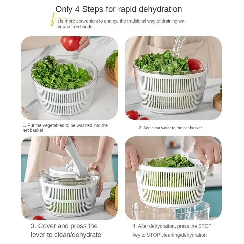 Salad Spinner Easy Spin 3 L Capacity Compact Design