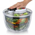 Salad Spinner One-Hand Press Instant Brake 3L Capacity
