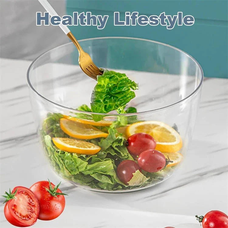 Salad Spinner One-Hand Press Instant Brake 3L Capacity