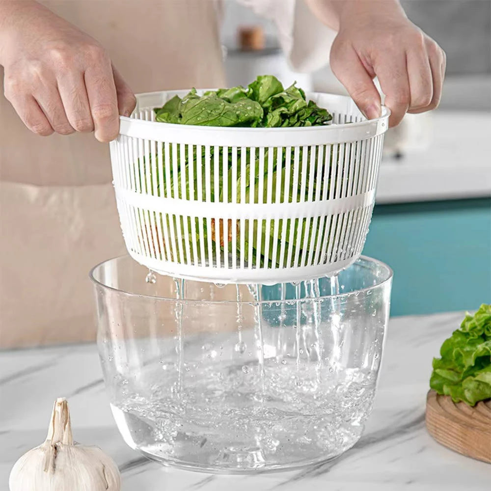 Salad Spinner One-Hand Press Instant Brake 3L Capacity