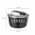 Salad Spinner One-Hand Press Instant Brake 3L Capacity