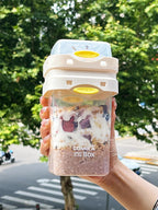Salad & Yogurt Cup Dual-Compartment Freshness Seal 600ml