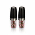 Salt & Pepper Grinder Set Gravity-Tilt Adjustable Grind LED