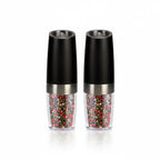 Salt & Pepper Grinder Set Gravity-Tilt Adjustable Grind LED