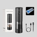 Salt & Pepper Grinder Set One-Hand Operation USB-C Rechargeable LED
