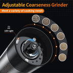 Salt & Pepper Grinder Set One-Hand Operation USB-C Rechargeable LED