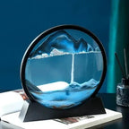 Sand Art Display Desktop Manual Rotation Continuously Changing