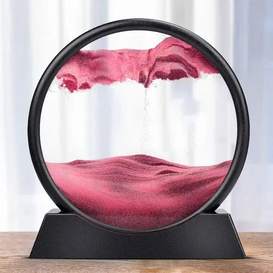 Sand Art Display Desktop Manual Rotation Continuously Changing
