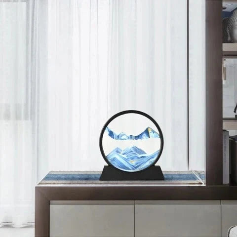 Sand Art Display Desktop Manual Rotation Continuously Changing