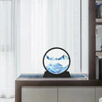 Sand Art Display Rotating Manual Desktop Accent