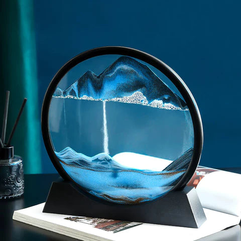 Sand Art Sculpture Rotating LED Mood Light