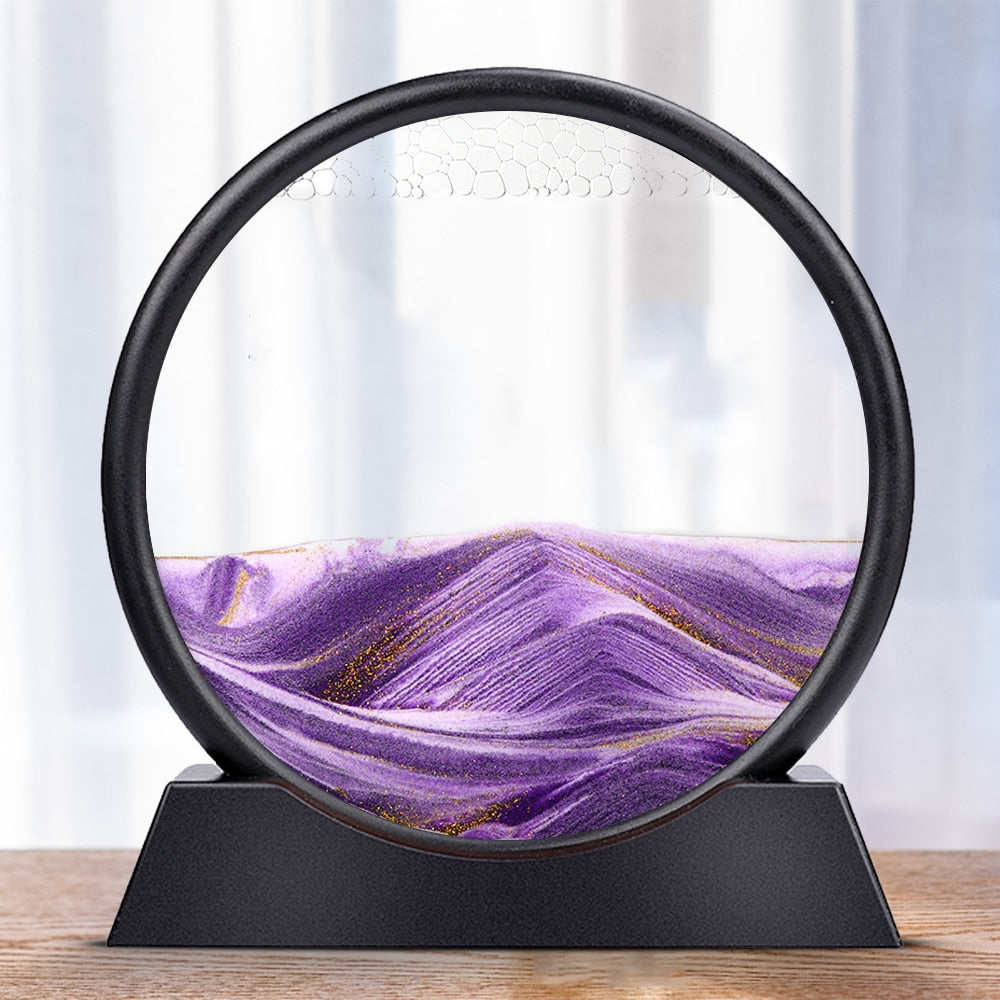 Sand Art Sculpture Rotating LED Mood Light