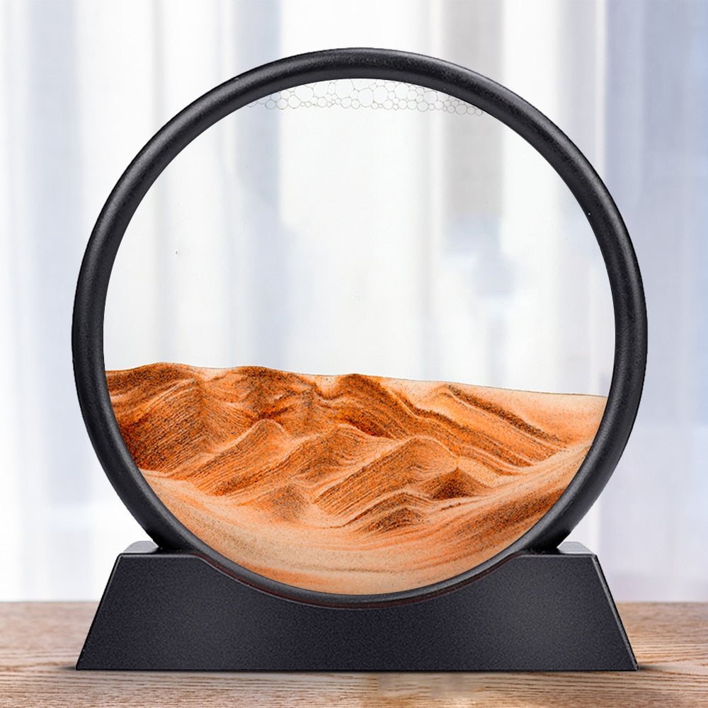 Sand Art Sculpture Rotating LED Mood Light