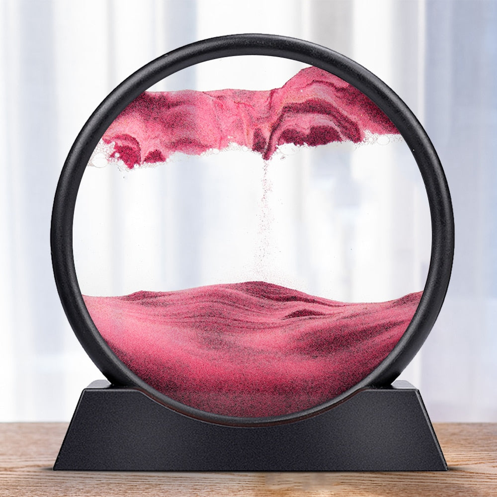 Sand Art Sculpture Rotating LED Mood Light