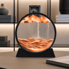 Sand Motion Frame Tempered Glass Tranquil Desk Decor