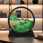 Sand Motion Frame Tempered Glass Tranquil Desk Decor