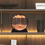 Sand Motion Frame Tempered Glass Tranquil Desk Decor