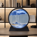 Sand Motion Frame Tempered Glass Tranquil Desk Decor