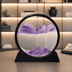 Sand Motion Frame Tempered Glass Tranquil Desk Decor