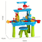 Sand & Water Play Table Weather-Resistant With Accessories