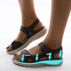 Sandals Adjustable Velcro Straps Padded Footbed & Open-Toe