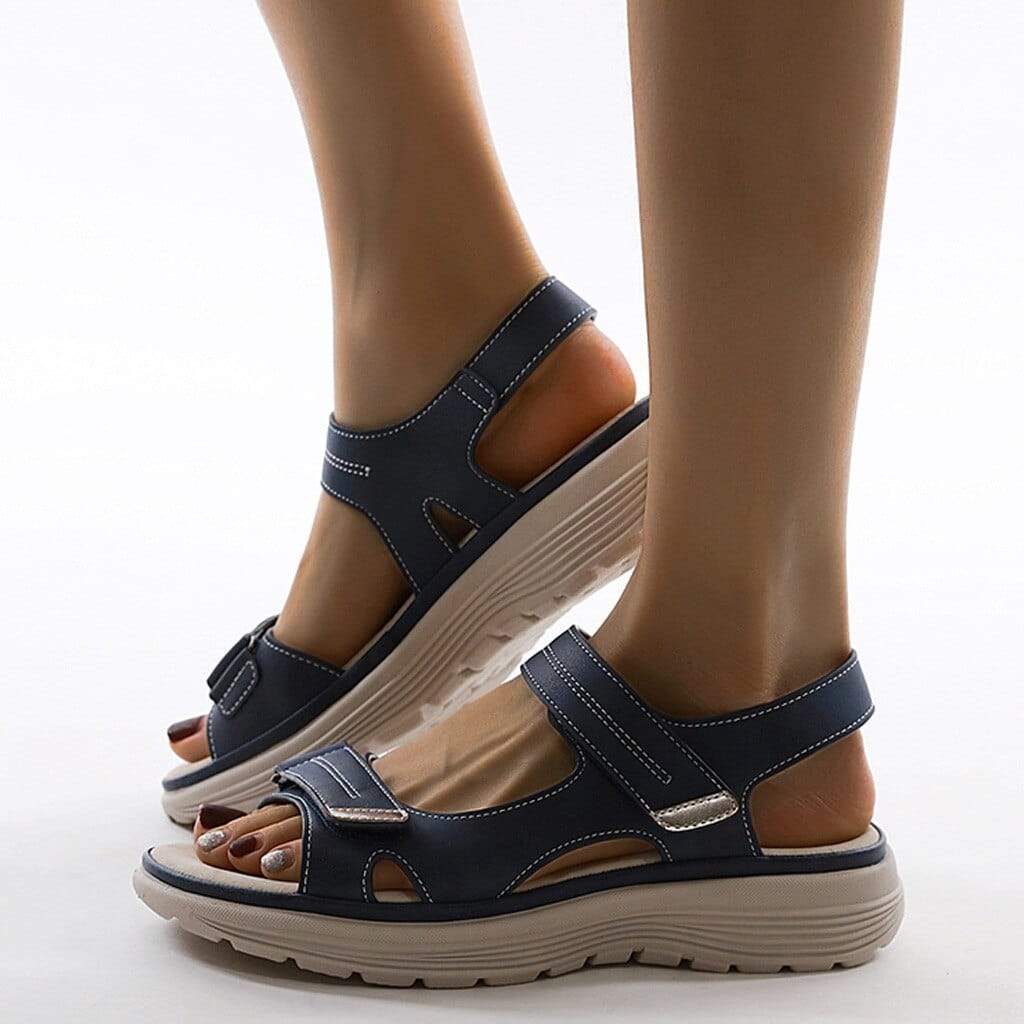 Sandals Adjustable Velcro Straps Padded Footbed & Open-Toe