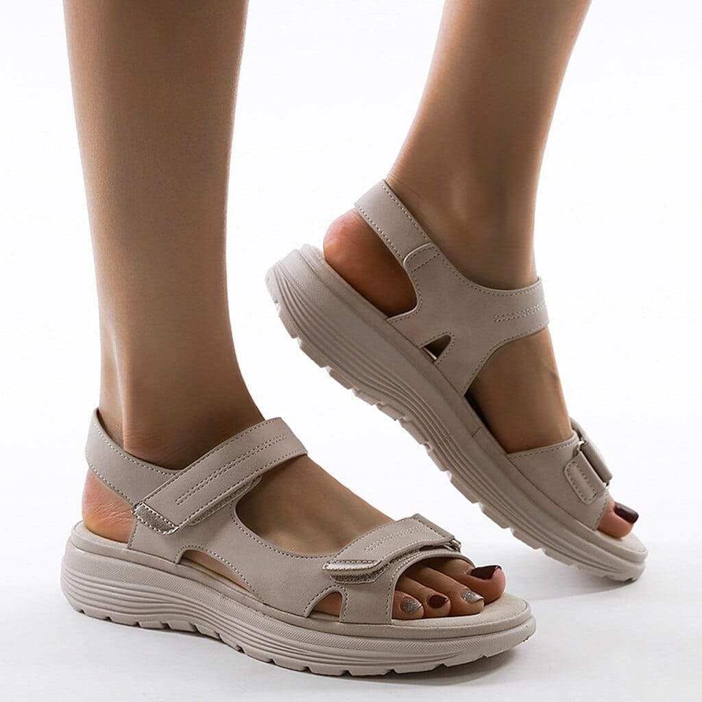 Sandals Adjustable Velcro Straps Padded Footbed & Open-Toe