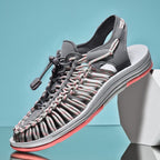 Sandals Braided Breathable Flexible Rubber Sole
