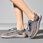 Sandals Braided Breathable Flexible Rubber Sole