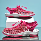 Sandals Braided Breathable Flexible Rubber Sole