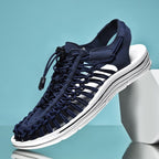 Sandals Braided Breathable Flexible Rubber Sole