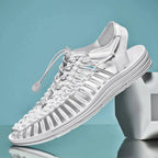 Sandals Braided Breathable Flexible Rubber Sole