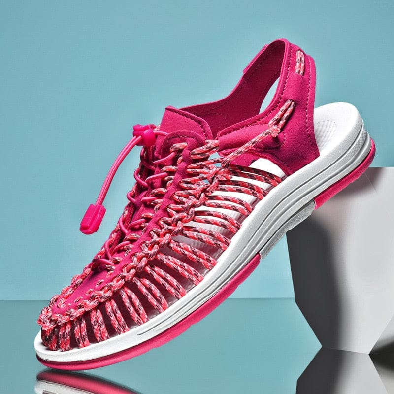 Sandals Braided Breathable Flexible Rubber Sole