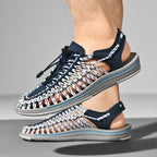 Sandals Braided Breathable Flexible Rubber Sole