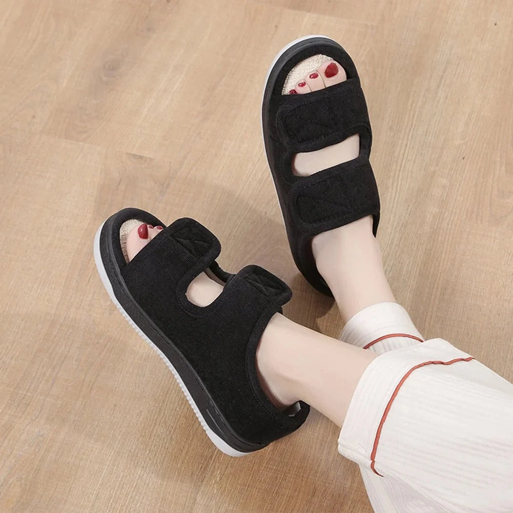 Sandals Extra Wide Adjustable Straps Soft Breathable Lining