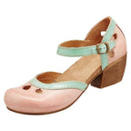Sandals Low Heel Three-Arch Support Soft Lined Footbed
