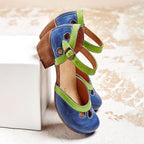 Sandals Low Heel Three-Arch Support Soft Lined Footbed