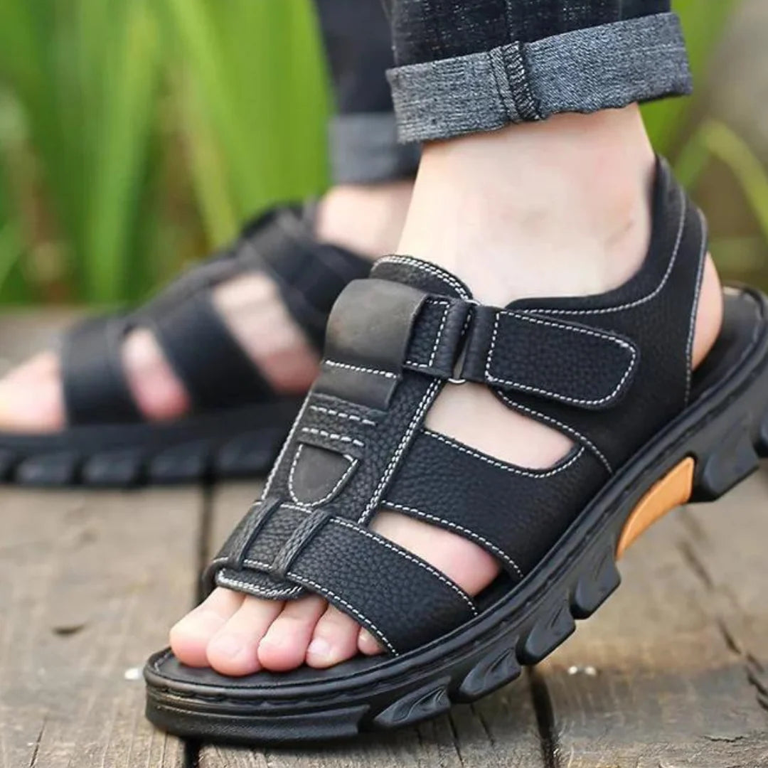 Sandals Orthopedic Footbed Genuine Leather & Breathable