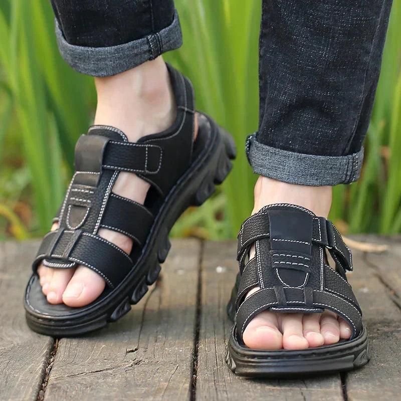 Sandals Orthopedic Footbed Genuine Leather & Breathable