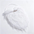 Santa Beard Long Curly Lightweight Synthetic & Adjustable Band