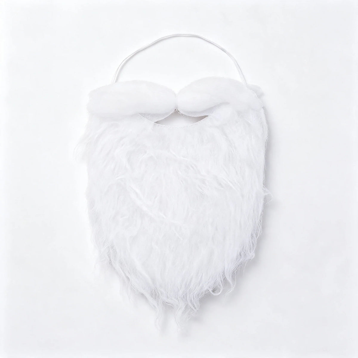 Santa Beard Long Curly Lightweight Synthetic & Adjustable Band