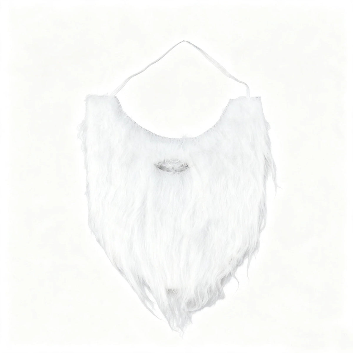 Santa Beard Long Curly Lightweight Synthetic & Adjustable Band