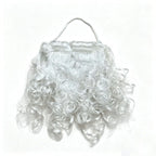Santa Beard Long Curly Lightweight Synthetic & Adjustable Band