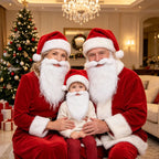 Santa Beard Long Curly Soft Synthetic Adjustable Elastic Band