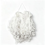 Santa Beard Long Curly Soft Synthetic Adjustable Elastic Band