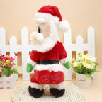 Santa Claus Figure Soft Plush Brown Tabletop