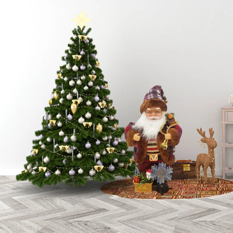 Santa Claus Figurine Animated & Musical Adjustable Pose
